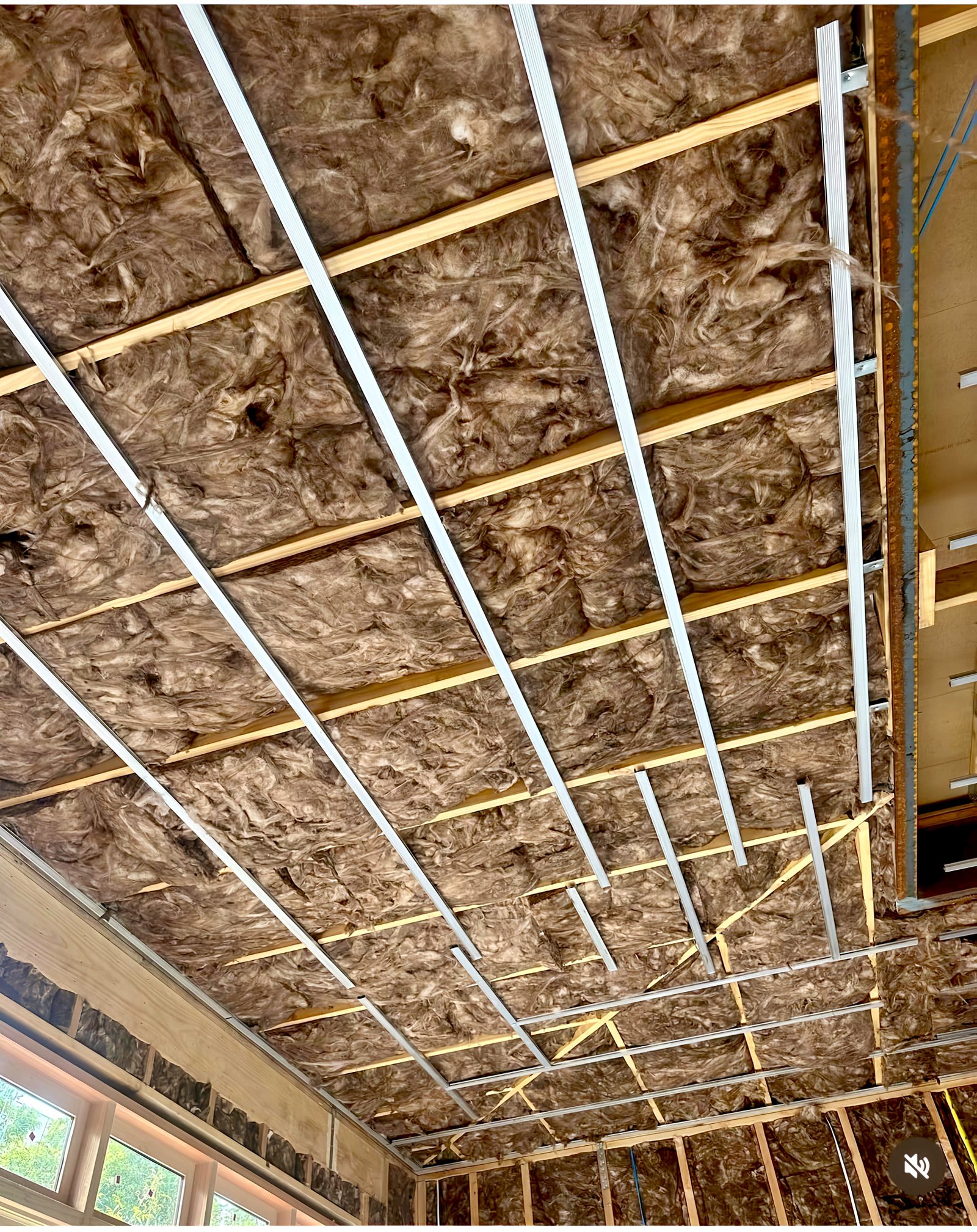 Ceiling insulation installed by Insight Insulations